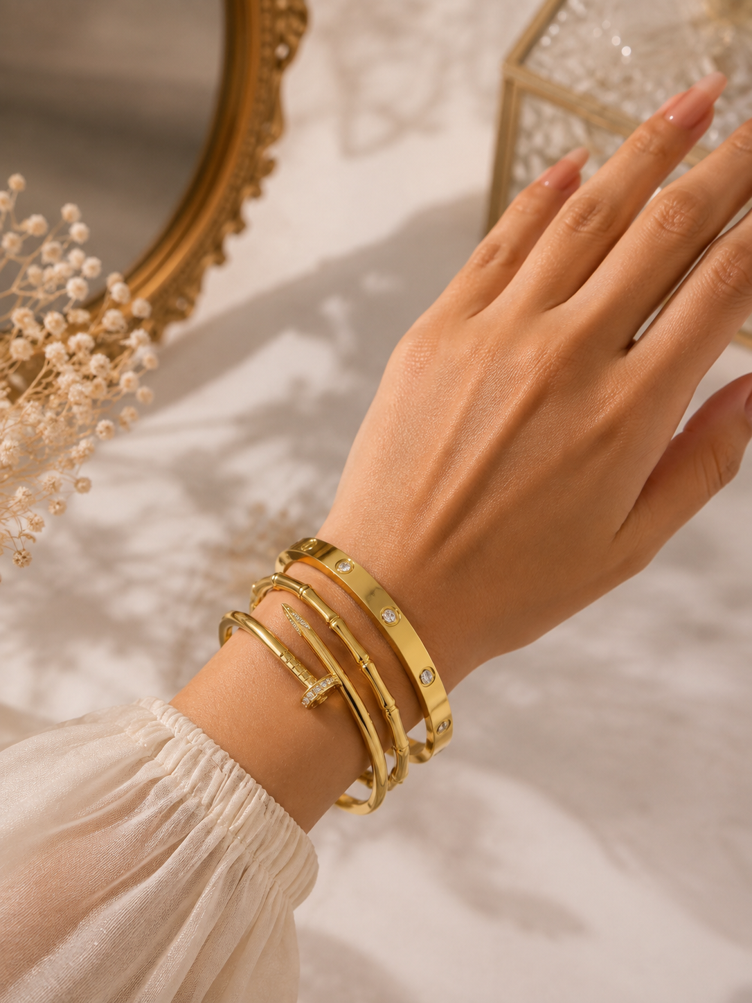 Pack 3 Bracelets + 1 Gourmette Offerte | Acier Inoxydable